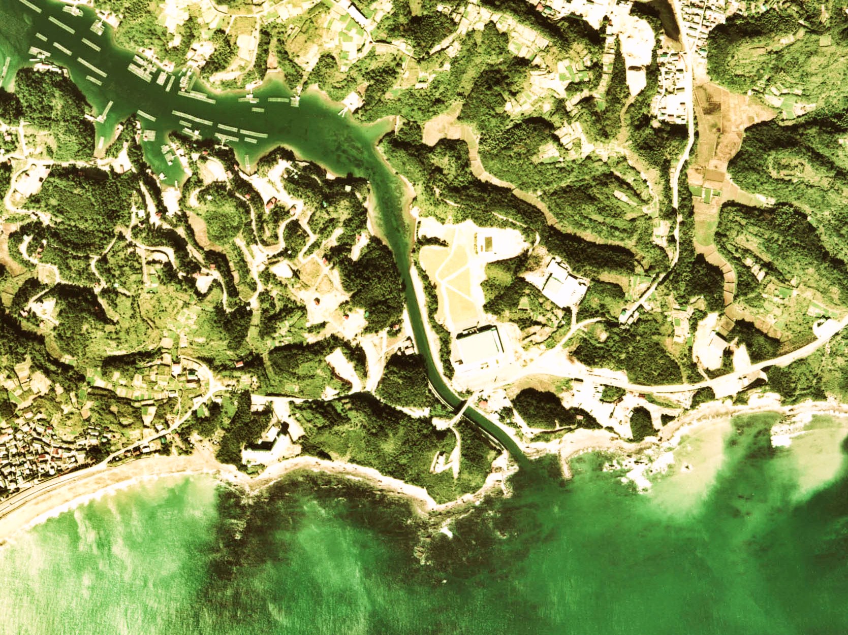 Fukaya — Fukaya Canal Aerial Photograph