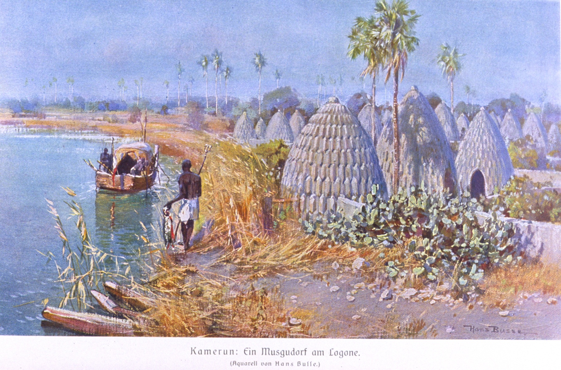 Cameroon — A village on a lake (Cameroon)