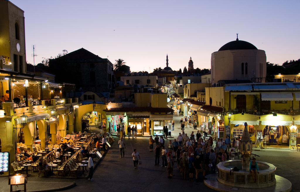 Rhodes Town — Rhodes town square