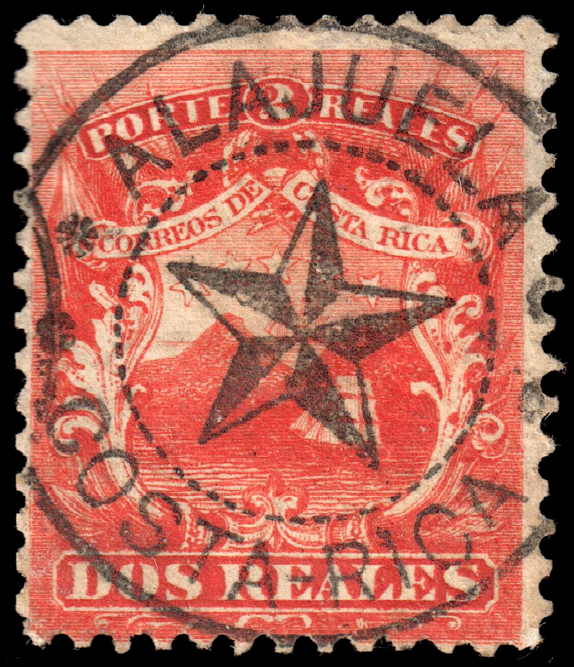 Alajuela — Costa Rica 1863 Sc2 Alajuela
