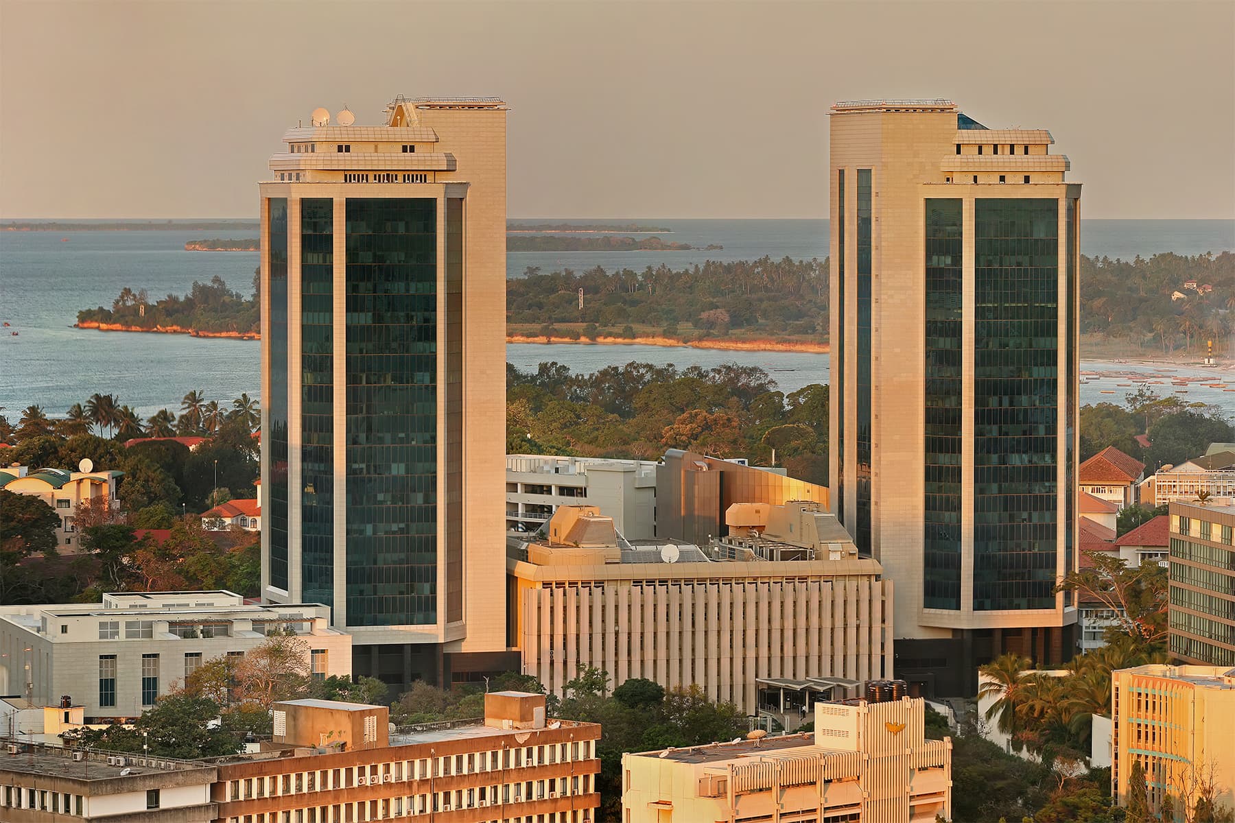 Tanzania — Bank of Tanzania golden hour