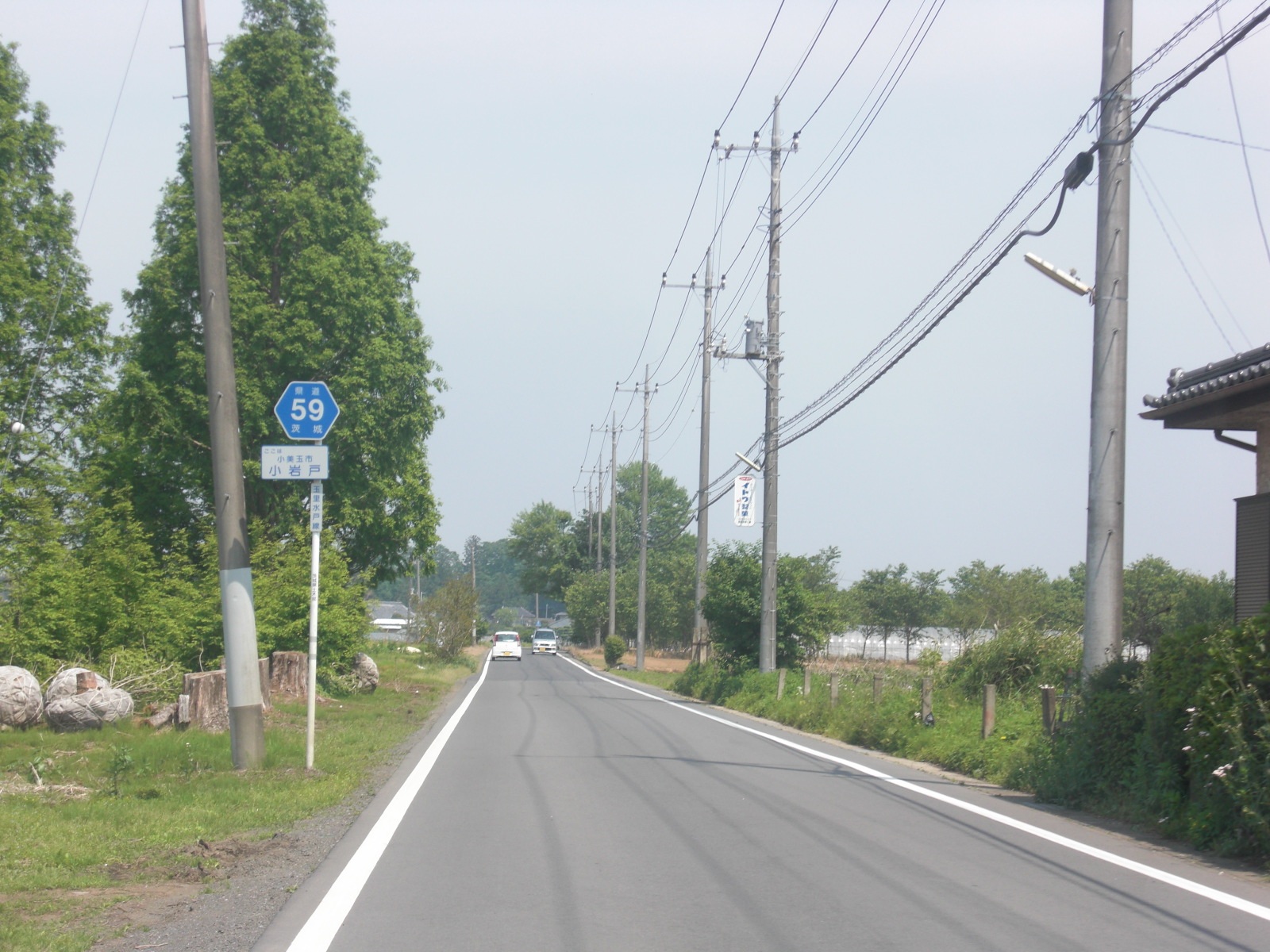 Omitama — Ibaraki pref. road No.59 at Omitama