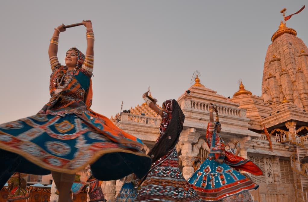 Ambaji — Navratri garba at Ambaji temple
