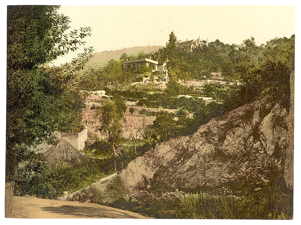 Menton — The Library of Congress - (Hillside, Mentone, Riviera (i.e., Menton, France)) (LOC)