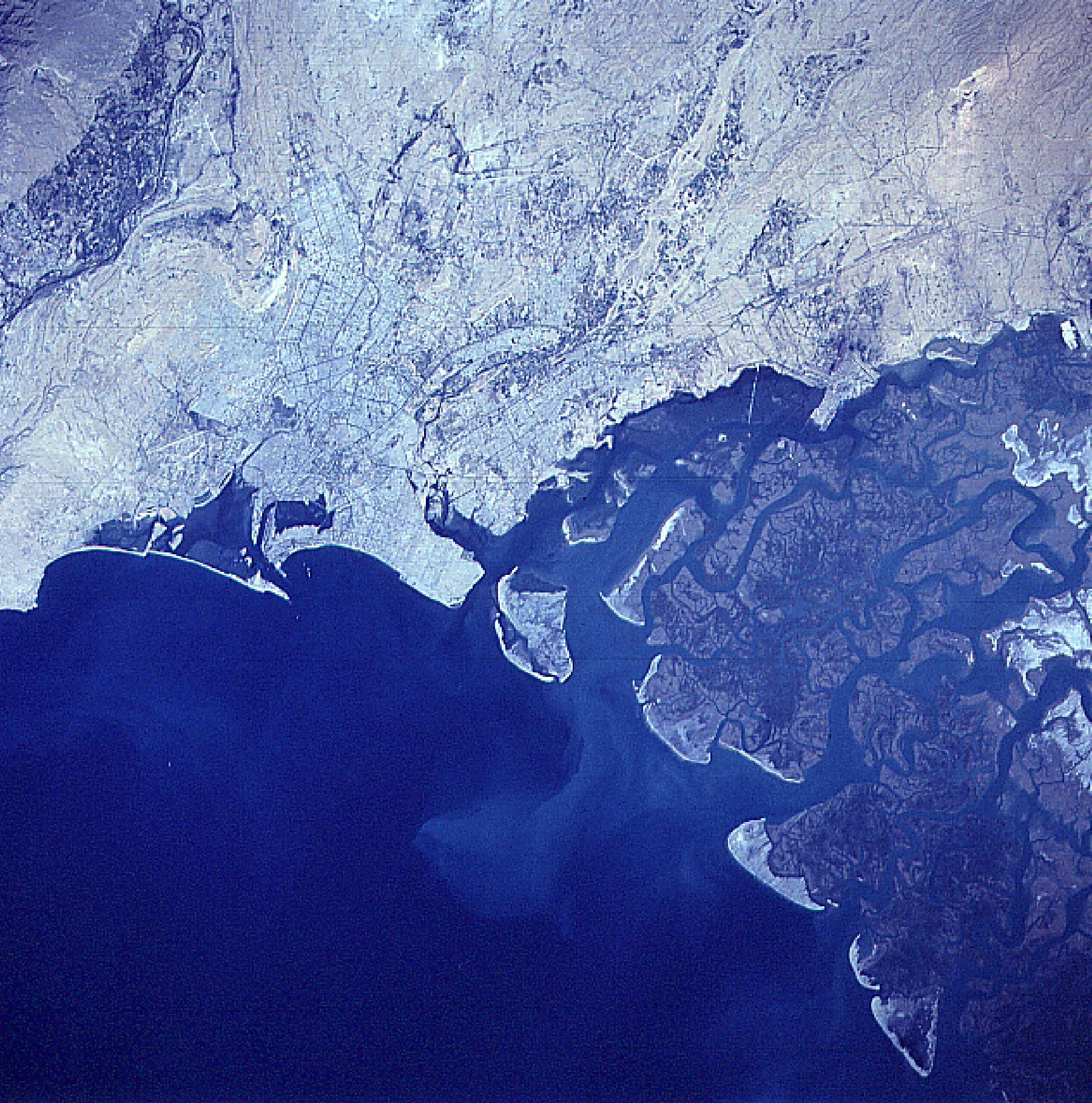 Sindh Province — Satellite image of Karachi and Sindh Province in Pakistan