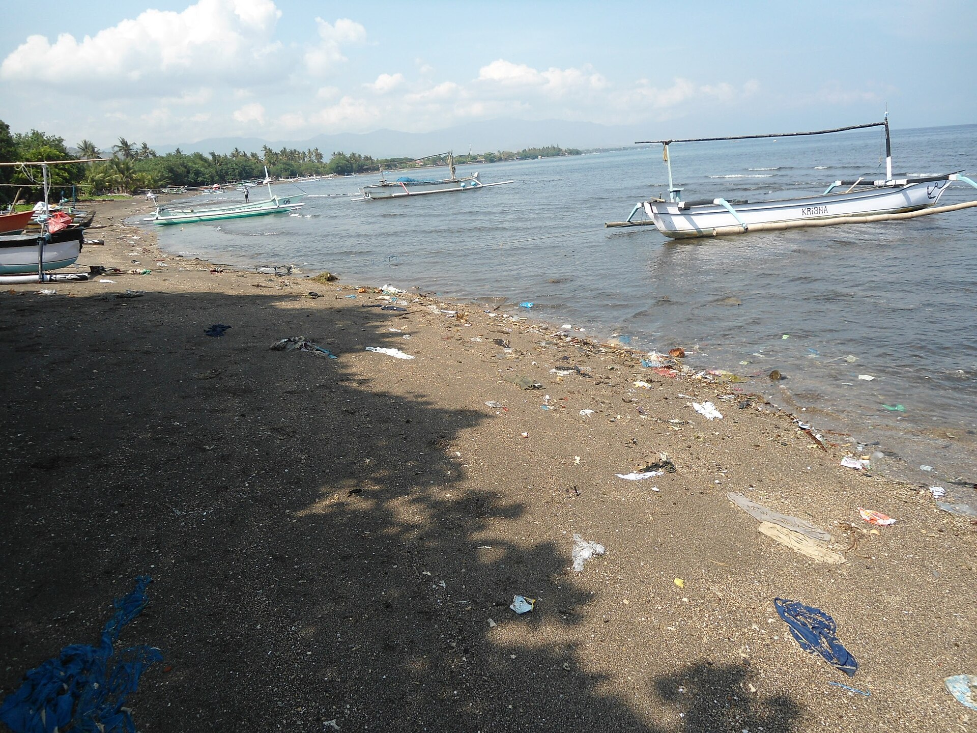 Lovina Beach — Lovina Beach waste Bali