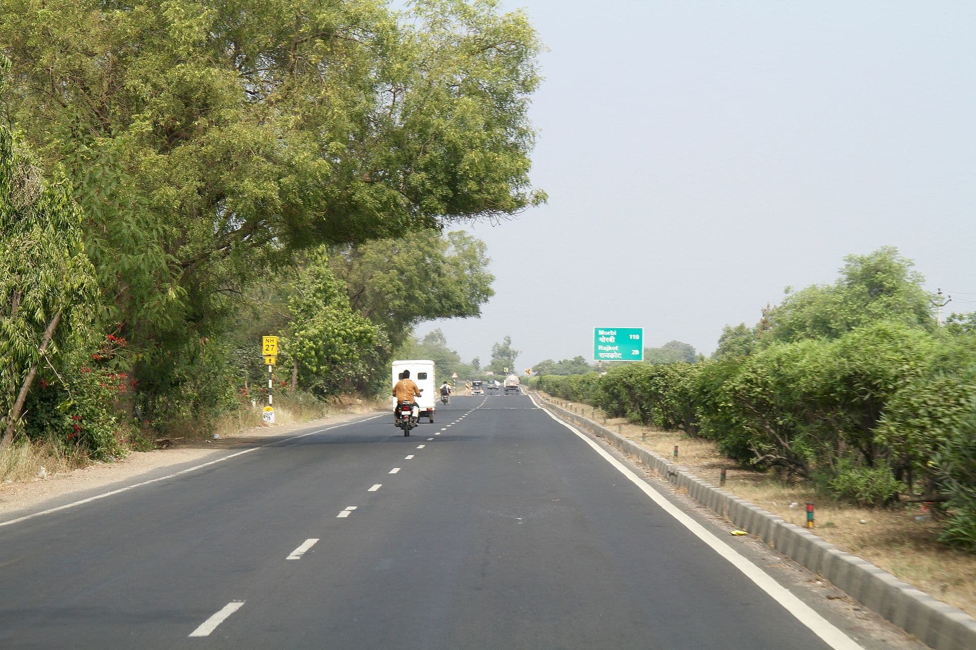 Junagadh — Gujarat India 4 lane highway NH 27 Rajkot Junagadh