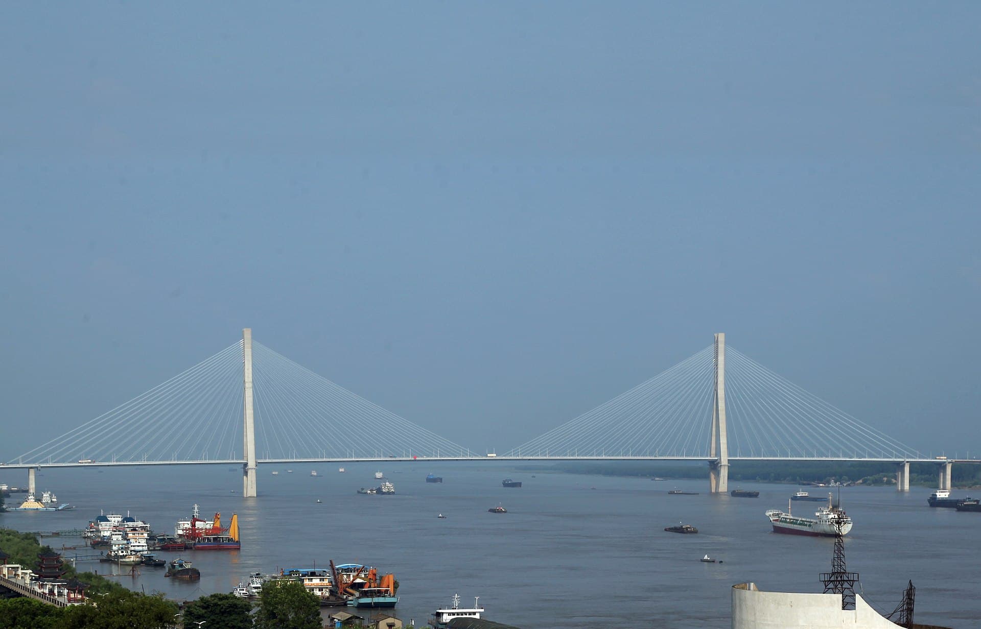 Anqing — Bridge on the Yangtze River in Anqing Anhui China-2
